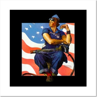 Rosie the Riveter WW2 Poster Retro Posters and Art